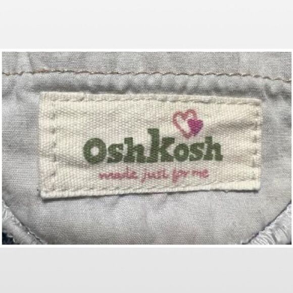 OshKosh B'gosh Baby Blue Denim Vestbak Kid Overalls - Picture 14 of 15